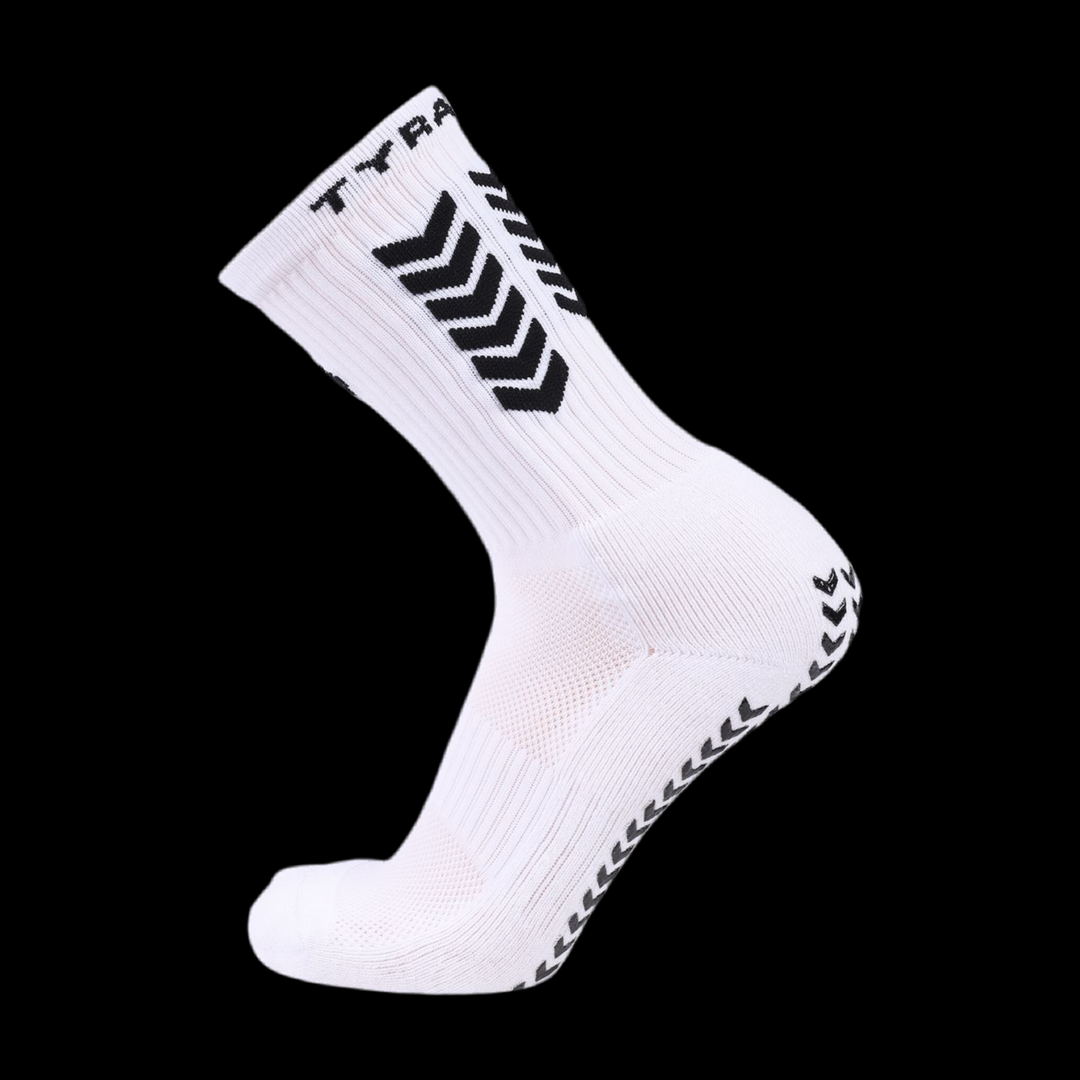 Kids GRIP SOCKS PRO MidCalf Length - White (12-3)